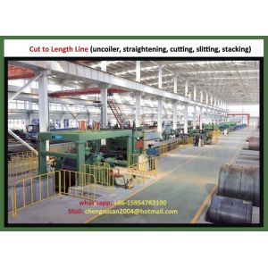 Quality Cut to Length Line (uncoiler, straightening, cutting, slitting, stacking) for sale
