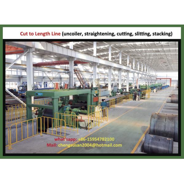 Cut to Length Line (uncoiler, straightening, cutting, slitting, stacking)