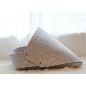 Cat Breathable 3mm Felt Pet Cave Contains A Pad