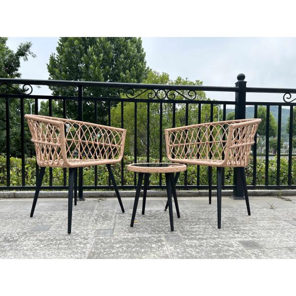 Waterproof Rattan Coffee Table Chair Sets For Garden And Patio Rattan Woven Wicker Outdoor Furniture Set
