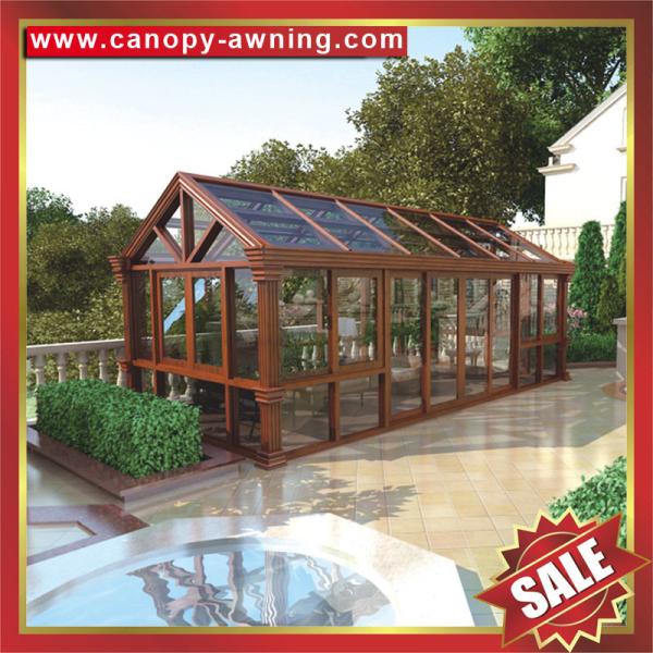 high quality prefabricated solar garden park aluminum alloy transparent glass