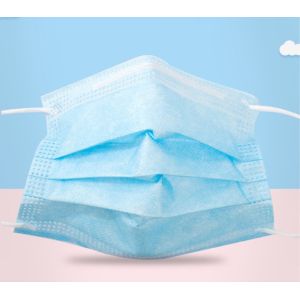 Blue Melt Blown Non Woven Fabric Children Face Mask