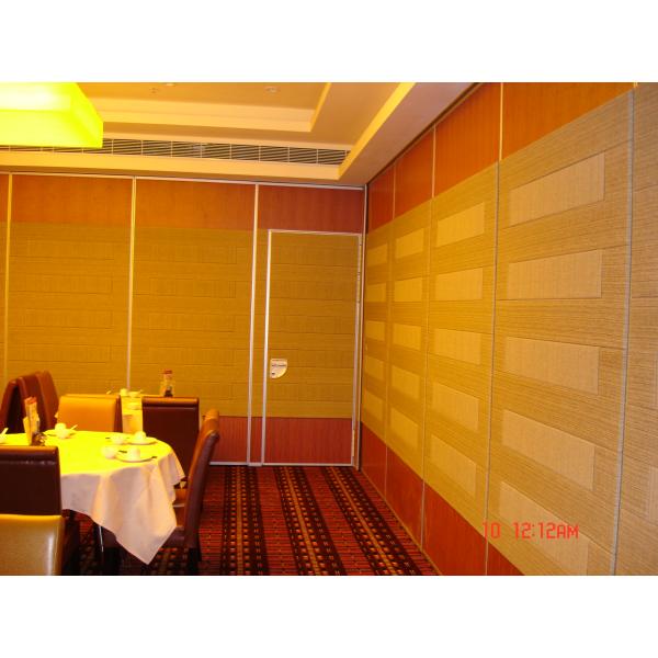 MDF + Aluminum Interior Movable Folding Soundproof Partition Wall For Hotel