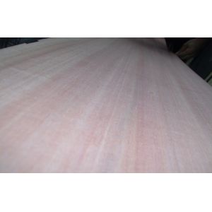 Red Quarter Cut Okoume Veneer Without Figured Quarter And Crown