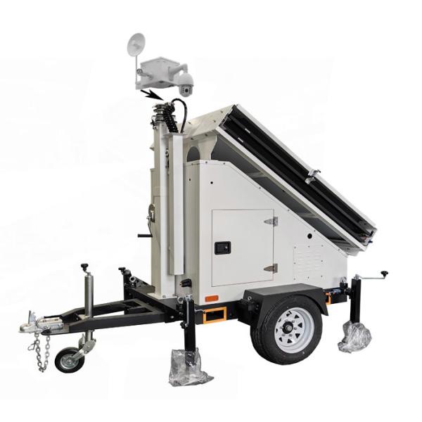 Buy Video Monitoring Service Mobile Security Trailers With 3*400w Solar Panels Hd Cameras at wholesale prices