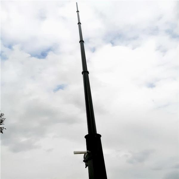 Buy Sectional Lightweight 15M Tv Antenna Telescopic Mast at wholesale prices