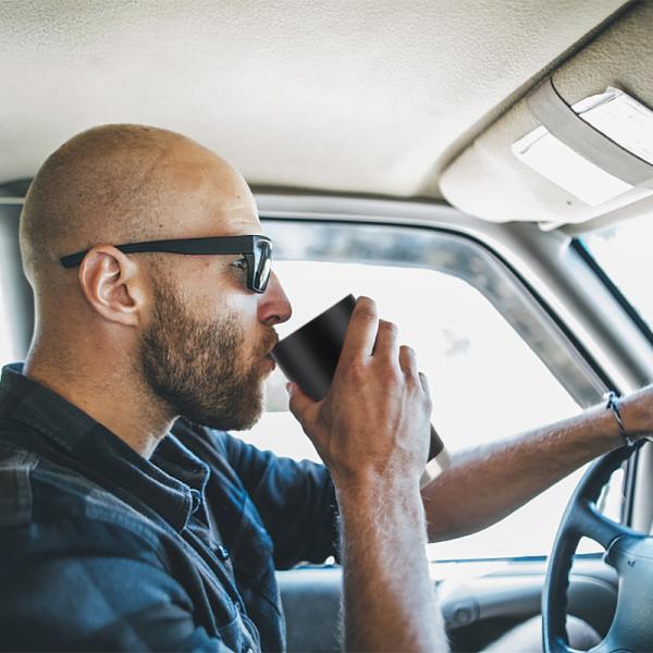 OKADI New Design Multifunction 4 in 1 Slim Coffee Travel Mug, Double Walled Stainless Steel Vacuum Insulated Tumbler