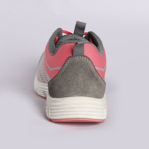 Leather Mesh Steel Toe Slip Pink Resistant Oil Resistant Women Safety Shoes