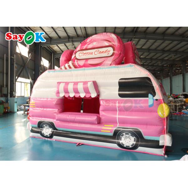 Pop Corn Shape Drink Bar Booth Inflatable Air Tent Food Truck Cotton Candy Theme Kiosk