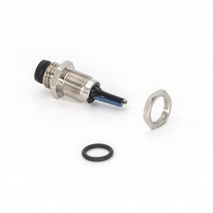 Flange M8 Male Connector 4 Pin Rear Mounting Straight Waterproof IP67