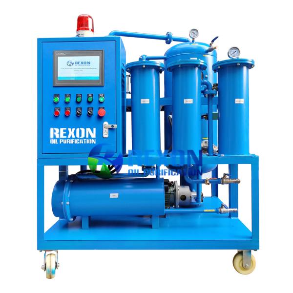 PLC Fully Automatic Lubricating Oil Filtration Machine Dissolved Water Removal