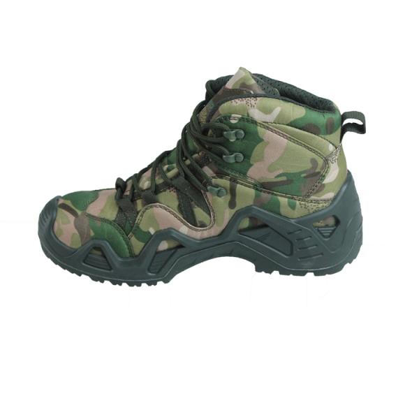 SJ OEM Outdoor Anti slip Tongue Nylon Fabric Gusset for Slippery Surfaces Army Boots for Men