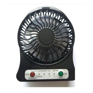 Custom Injection Molded Mini Portable Rechargeable USB Desk Fan