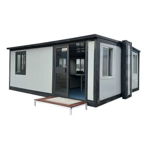 Quality Steel Sandwich Panel 40ft Office Prefabricated Portable House with Contemporary Design for sale
