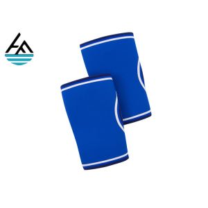Blue Weightlifting Neoprene Elbow Sleeve , Protective Compression Elbow Support