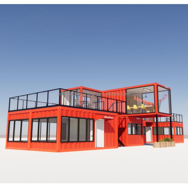 Prefab Modular 3 Bedroom House Galvanized Steel Square Tubes 20ft or 40ft Ready-Made Tiny Cabin Kit Set