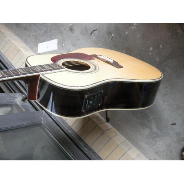 D Classic 45 Dreadnought acoustic guitar with natural Solid spruce TOP with Fishman EQ and hardcase logo