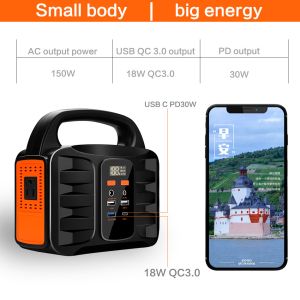 industrial Lithium portable power station generator 150W