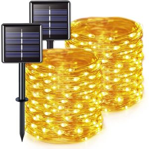 Quality 10cm 300MA Solar Christmas String Lights Patio Yard Warm White for sale