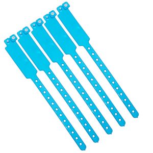 Secure Printed Event Wristbands , Adjustable Plastic Wristbands For Event