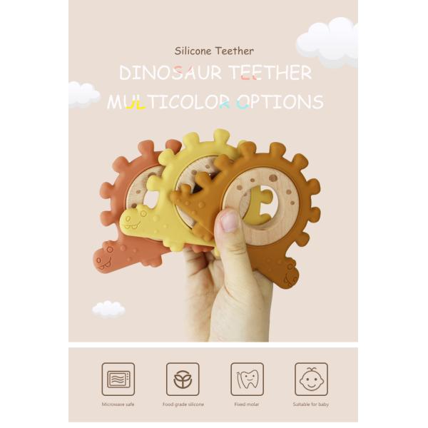 Multi Color Silicone Children Wooden Toys Wristband For Infant