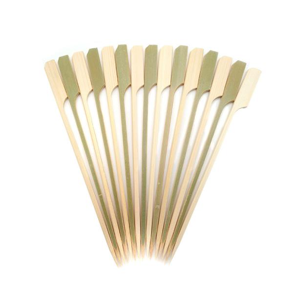 Buy 15cm bulk Green Bamboo Paddle Picks Sticks For Food at wholesale prices