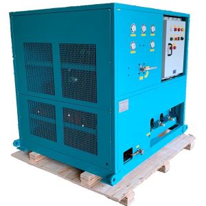 R32 R134a refrigerant vapor recovery pump oil less ac recharge machine 25HP