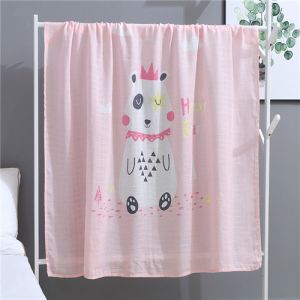 Quality Summer Bath Muslin Swaddle Blankets Custom Design Waterproof Eco Friendly for sale