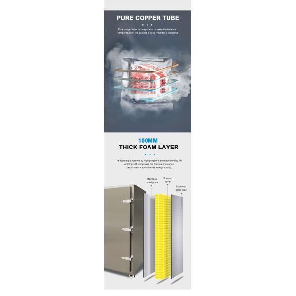 High Capacity Quick Freezer Machine Safety Operation Blast Chiller Shock Freezer