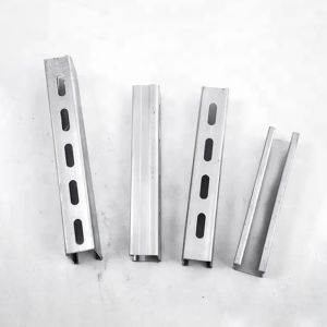 Galvanized Coated Solid Strut Channel with 200 Lbs Weight Capacity and 14 Holes