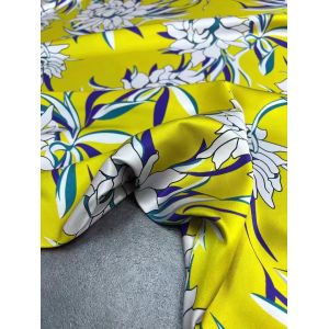 100% Silk 20MM China Yellow Rose Women Fashion Dress