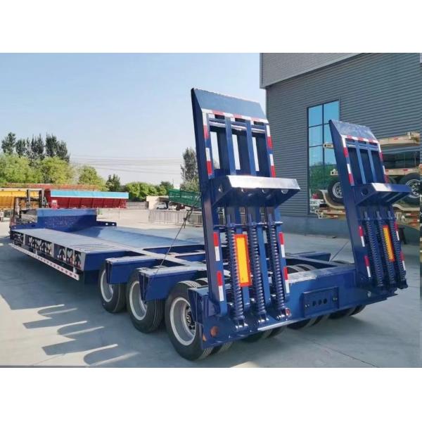 Reliable Three-Line Six-Axle Lowbed Trailer for Large Machinery
