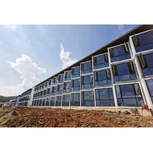 Manufactured Flat Pack Container with Steel Frame Structure and Customized Color