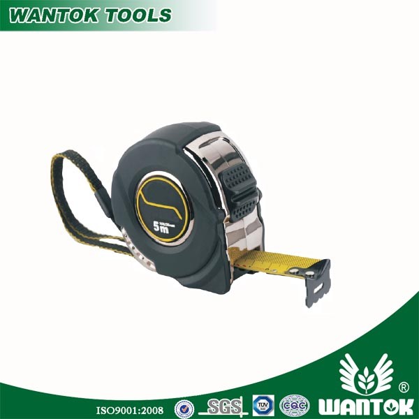 7.5m Length High Range Contractor Rubber Measuring Tape with 0.16mm Blade Thickness