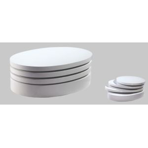 Modern living room oval coffee table