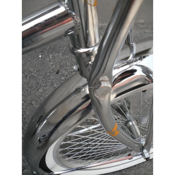 CE Certified 20" Sliver CP Steel Frame Coaster Brake Beach Cruiser Lowrider Bicycle