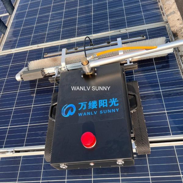 Buy Effective Cleaning Solar Panel Cleaning Robot with Experience and Nylon Bristle Brush at wholesale prices