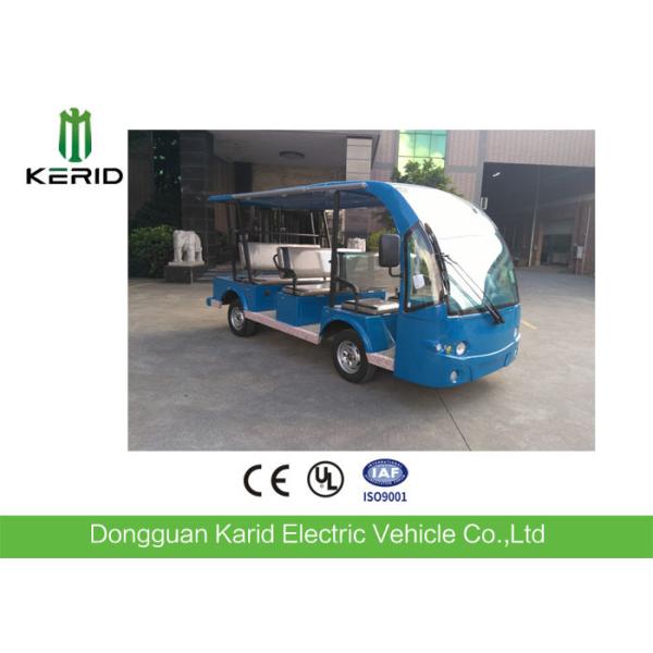 Buy Blue 48V 9 Passengers Electric Tourist Bus For Hotel / Club / Resort at wholesale prices
