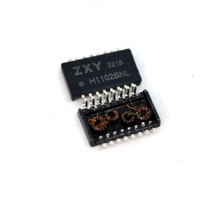 Single Port SMD PoE+ Lan Isolation Transformer 100 Base T 16 Pin Modules