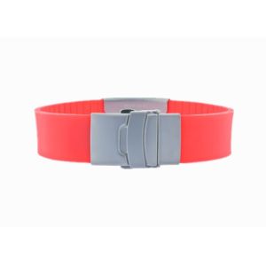Men Custom Silicone Bracelets Logo Customized With Both Teeth Buckle