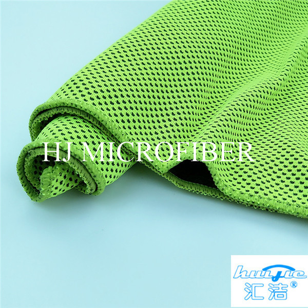 Green Color Microfiber Cleaning Cloth Cooling Towel Bath & Beach Towel small microfiber cloth