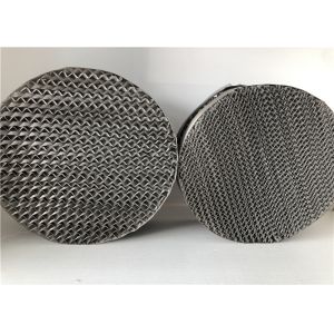 304 Knitted Metal Structured Packing Low Load Properties High Flux Heat