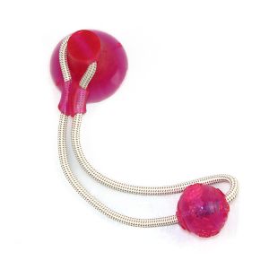 Rubber 15cm Durable Bite Dog Suction Cup Ball Toy Set