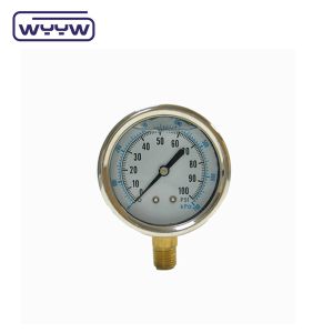 Semi-Stainless Steel Oil Filled Pressure Gauge