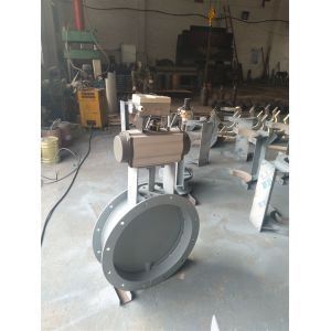 Pneumatic Actuator Operated Damper High Temperature Butterfly Damper Motorized