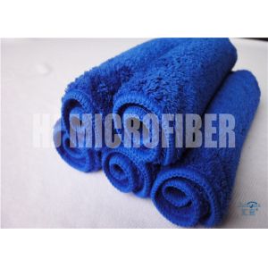Blue Color Microfiber Car Cleaning Cloth Super Soft Super Absorbent 80%