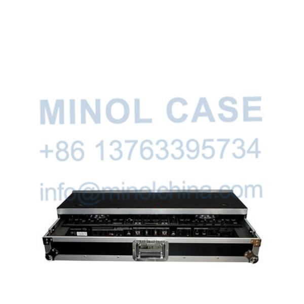 Buy Rolling Embroidery Printed logo DJ Flight Case With Glide Shelf at wholesale prices