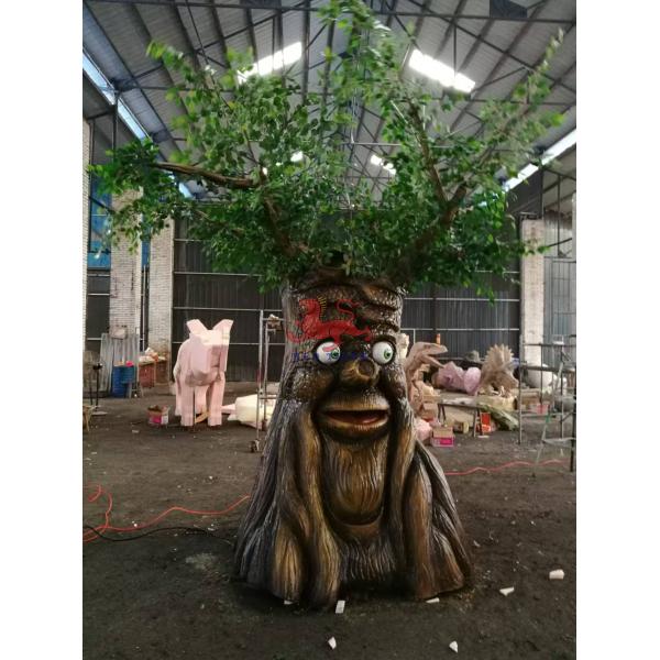 Theme Park Garden Animatronic Plant Talking Tree Sunproof