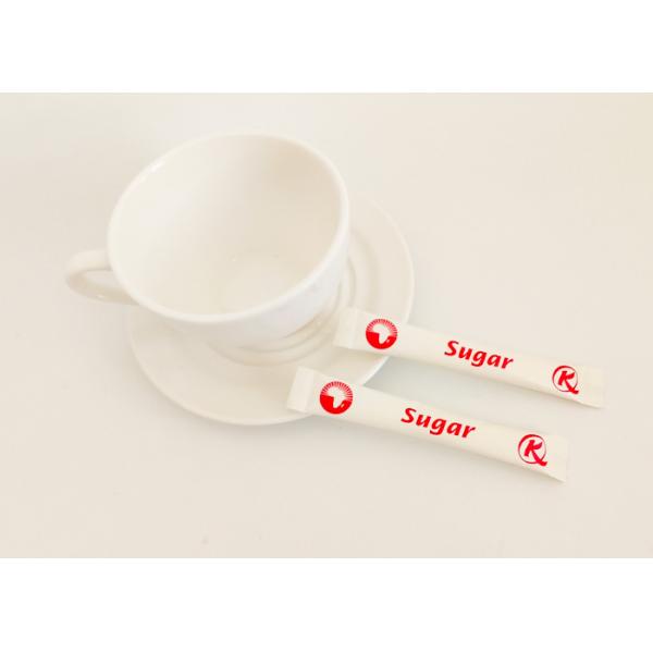 18 Months Shelf Life Sugar Stick Condiment Packets Disposable Customizable Packaging Sugar Sticks