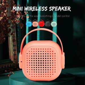 Quality No Distortion Pink Wireless Portable Bluetooth Speaker 500mah Battery Operate for sale